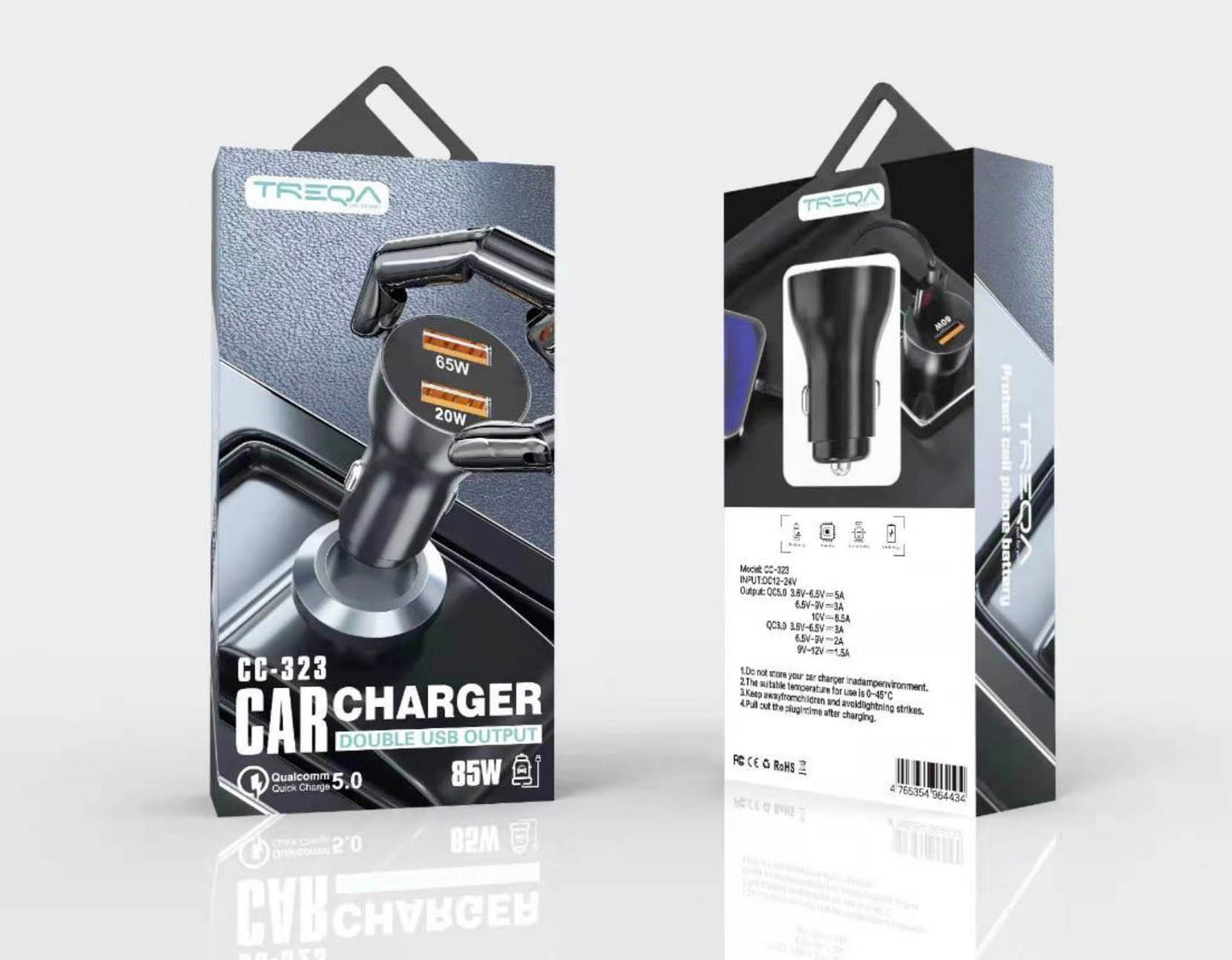 Super Fast Charger Dual Port QC3.0 Car Charger