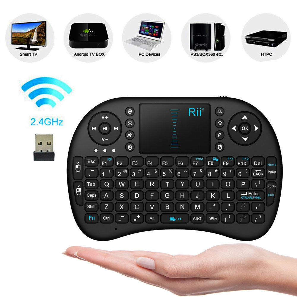 2.4Ghz Mini Keyboard with Touchpad - LED backlight