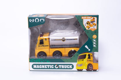 Magnetic DIY Crane Construction Truck