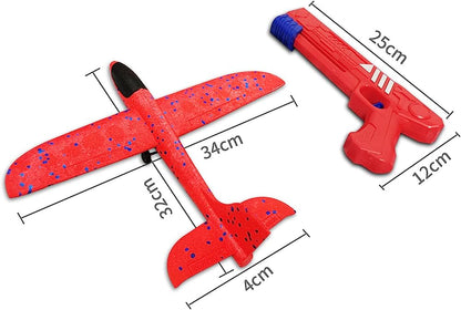 Foam Plane Launcher Catapult Airplane Gun