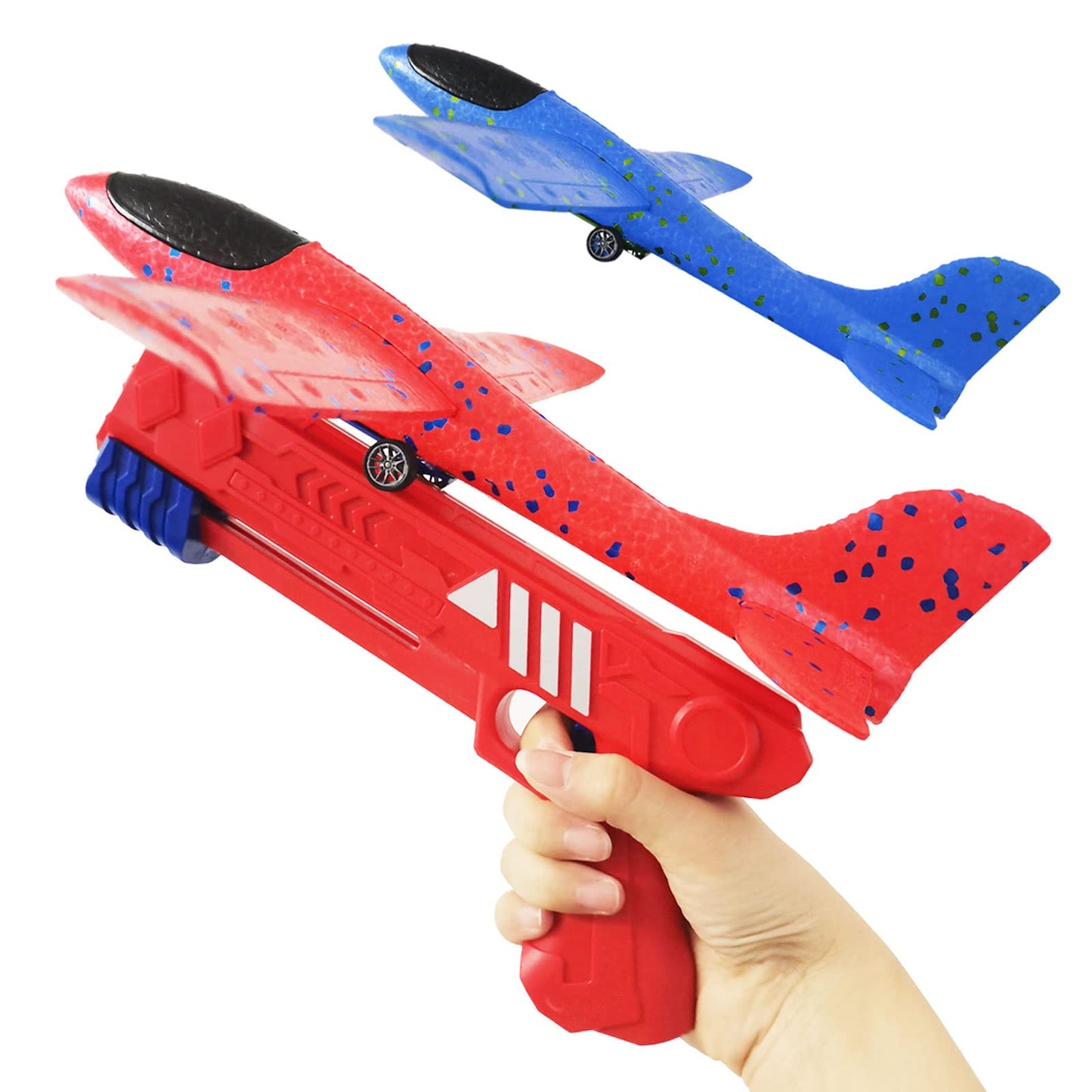 Foam Plane Launcher Catapult Airplane Gun