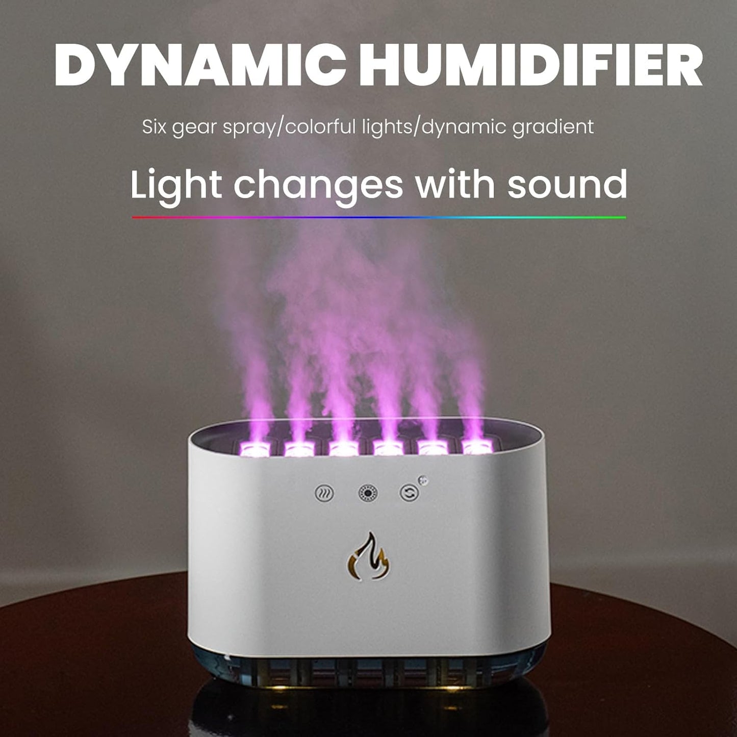 Music Effect Light Humidifier Aromatherapy Diffuser 900ml