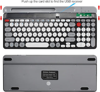 Andowl QK8066 Bluetooth 5.1 2.4G Wireless Dual Modes Keyboard