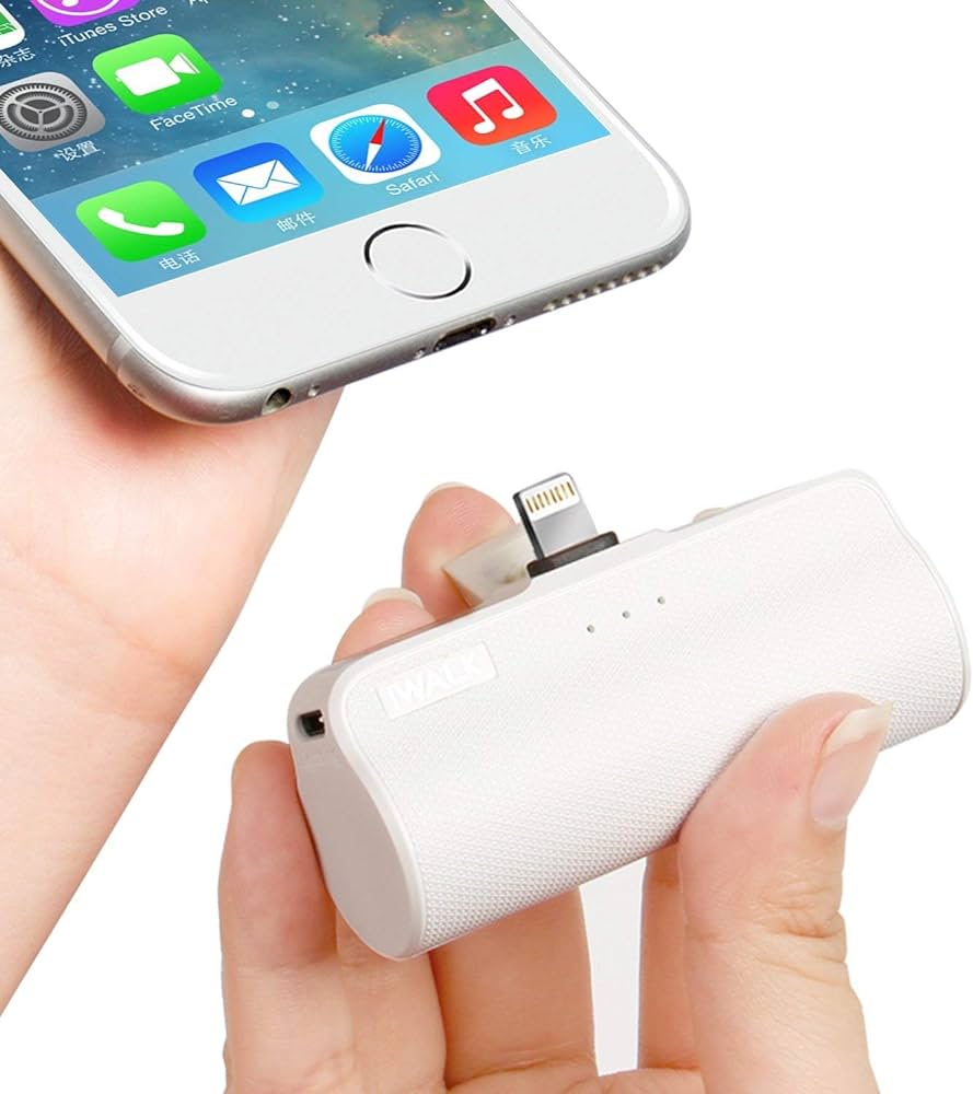 Power Bank 3300mAh Portable Compact built in Lightning Connector Docking