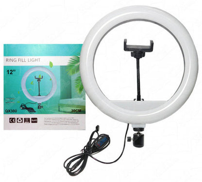 12" LED Ring Light with Extendable 2M Tripod Stand