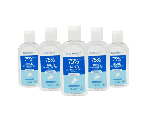 Blue Safety Hand Sanitizer Gel 100ml (Bulk 24pcs)