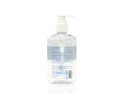 Blue Safety Hand Sanitizer Gel 250ml (Clear bottle) (Bulk 12pcs)