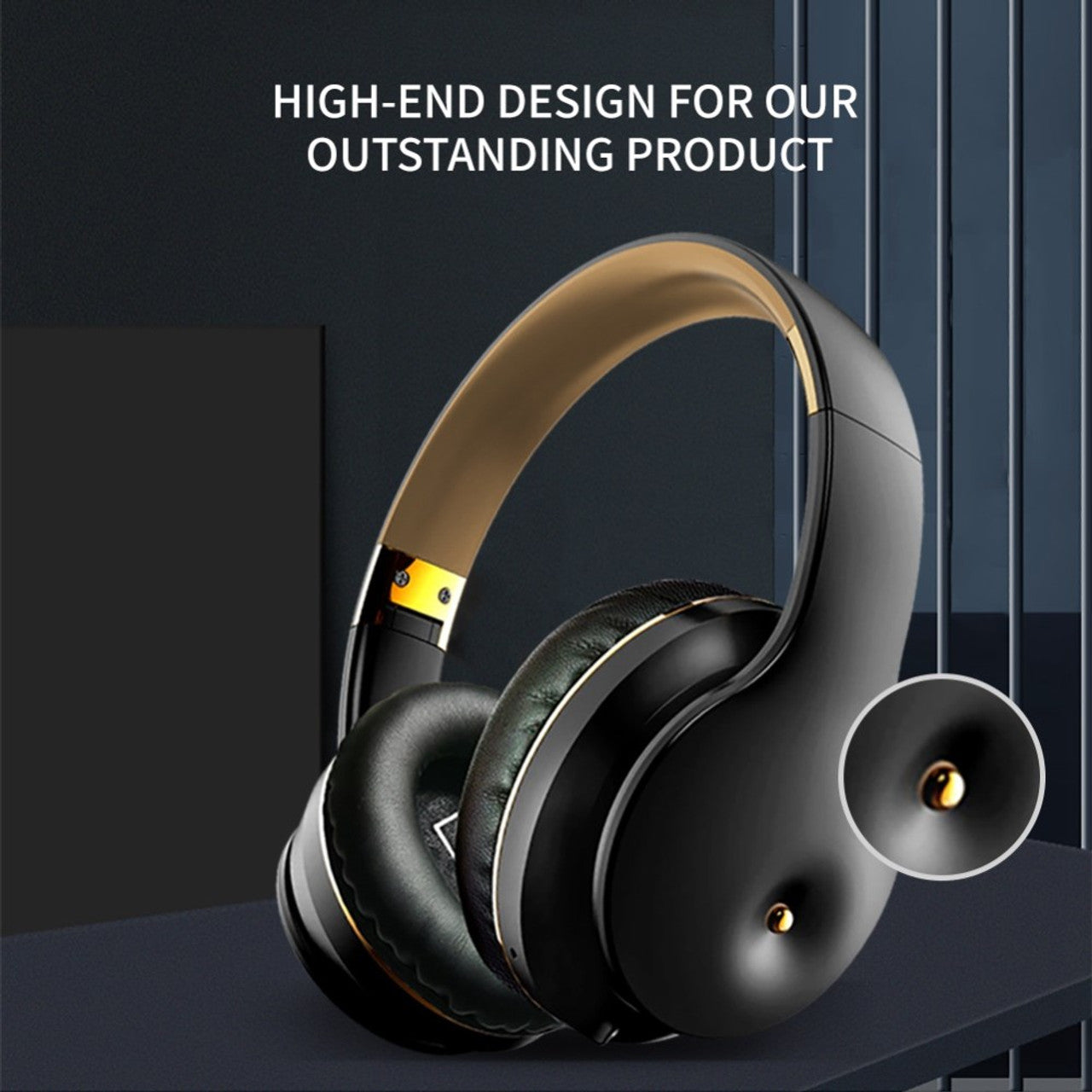 EL-B5 Wireless Bluetooth 5.0 Foldable HiFi Headset with Mic