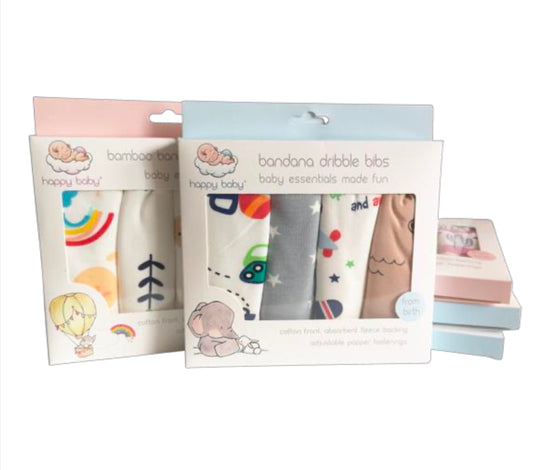 Happy Baby® Bandana Dribble Bibs 4pack