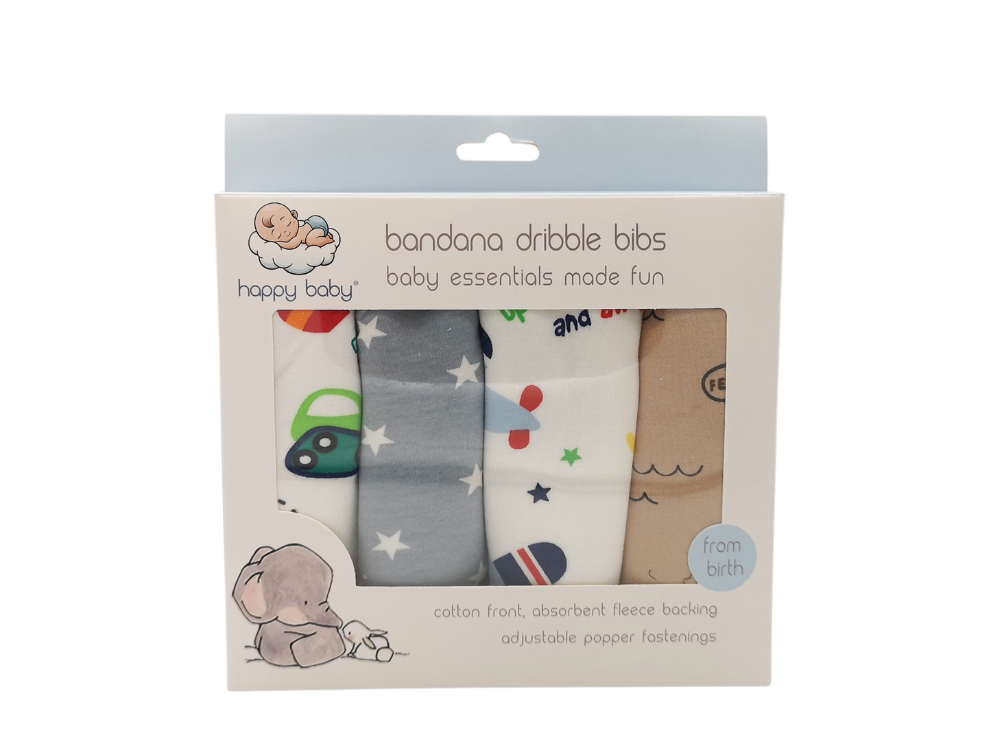 Happy Baby® Bandana Dribble Bibs 4pack