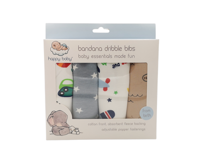 Happy Baby® Bandana Dribble Bibs 4pack