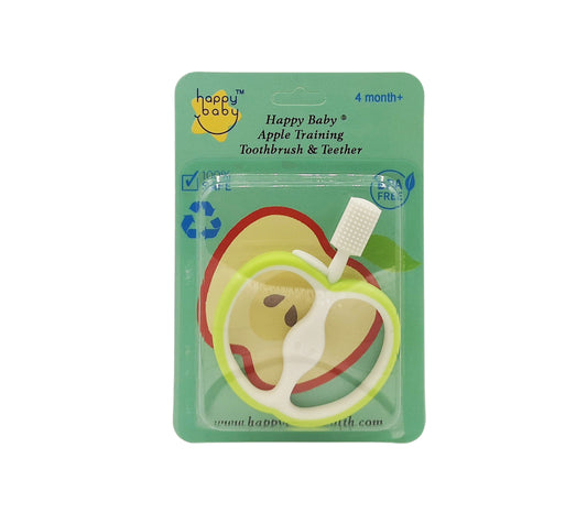 Happy Baby Apple Training Toothbrush and Teether