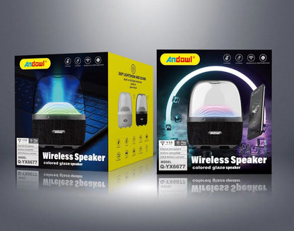 RGB Colored Glazed Wireless Speaker Q-YX6677