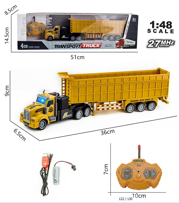 Remote Control Transportation Truck 1:48 Scale