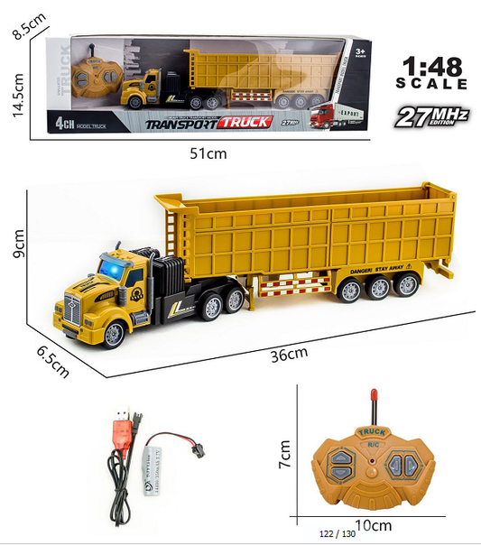 Remote Control Transportation Truck 1:48 Scale