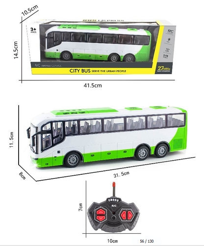 Remote Control Bus with Light 1:30 Scale