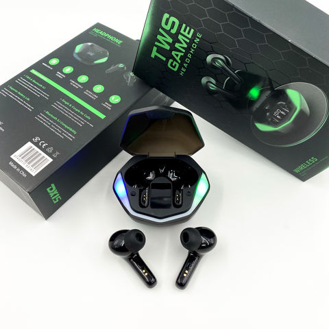 TWS Wireless Gaming Headphone with LED Light and Noise Cancellation