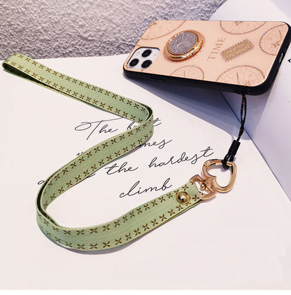 Mobile Phone Lanyard/Neck Chain with Heart Shape Metal Clasp Detachable Buckle