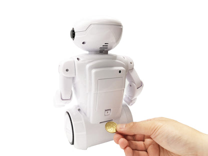 Robot Piggy Bank with Desk Lamp