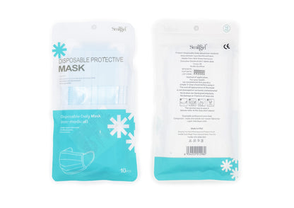 3 Ply Disposable Protective Mask - Civilian Grade (10 masks per pack)