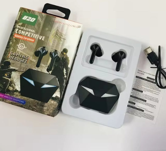 U20 Zero Delay Professional Wireless Gamming Earbuds with LED Display and Mic