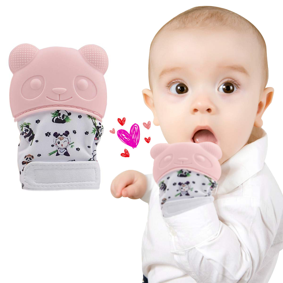 Happy Baby Panda Teething Mitt